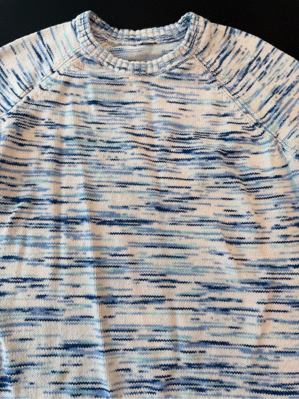 J. Crew Blue and White Marled Crewneck Sweater - Picture 4 of 9